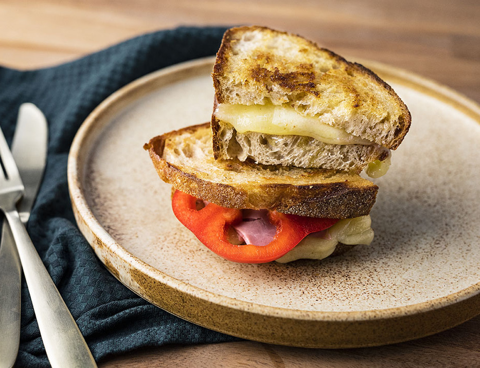 Grillet sandwich med Havarti