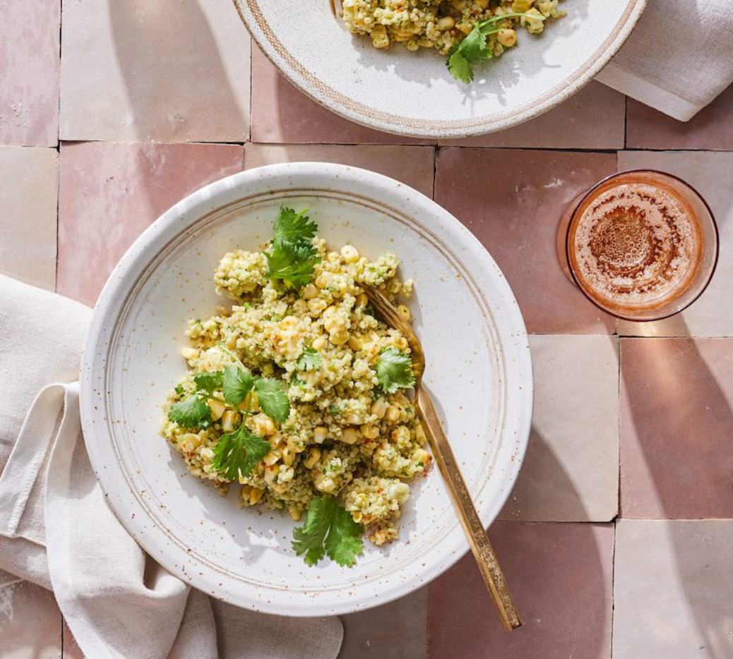 Havarti quinoasalat med koriandervinaigrette