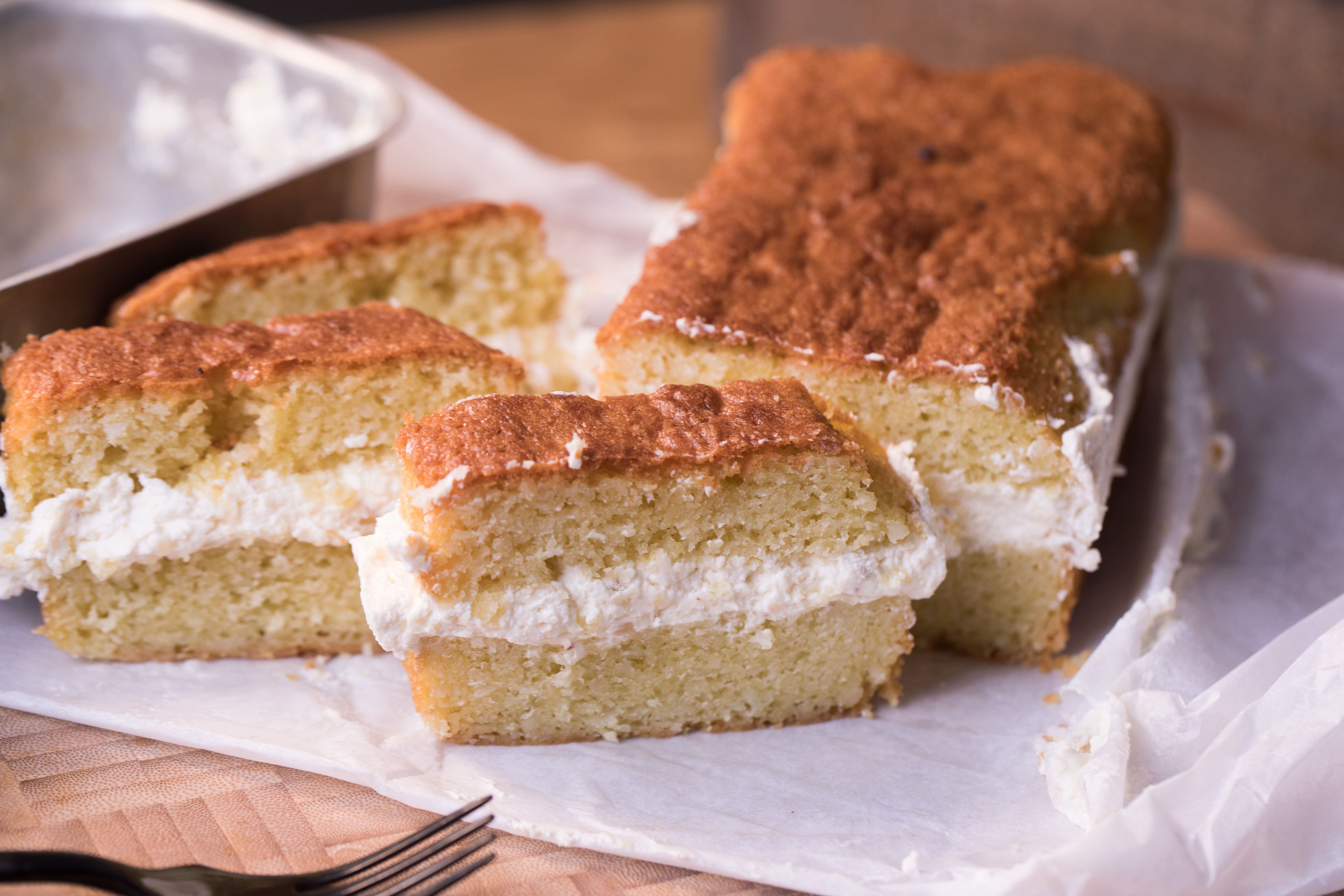 Coconut cake with Pineapple Cream Cheese