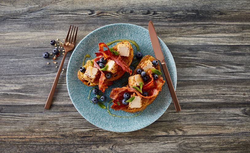 Sticky rice bites - canapés with Castello® Chilli & Ginger Cream Cheese ...