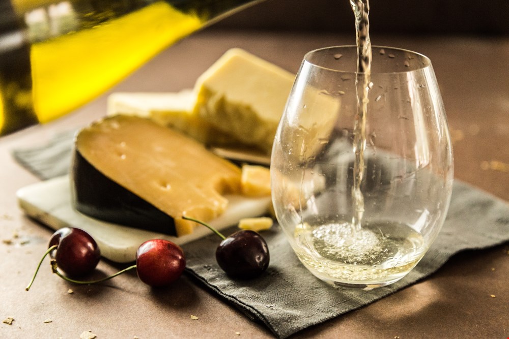 wine and cheese