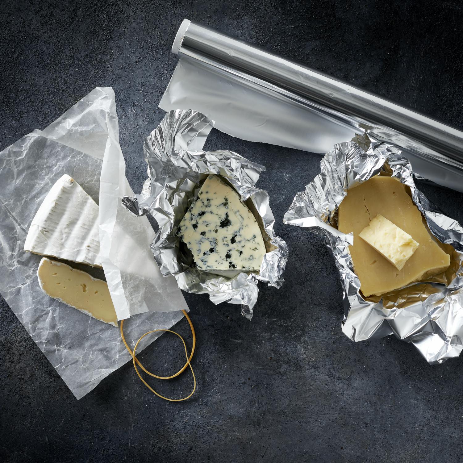 Blue Cheese Foil Wrapping Paper